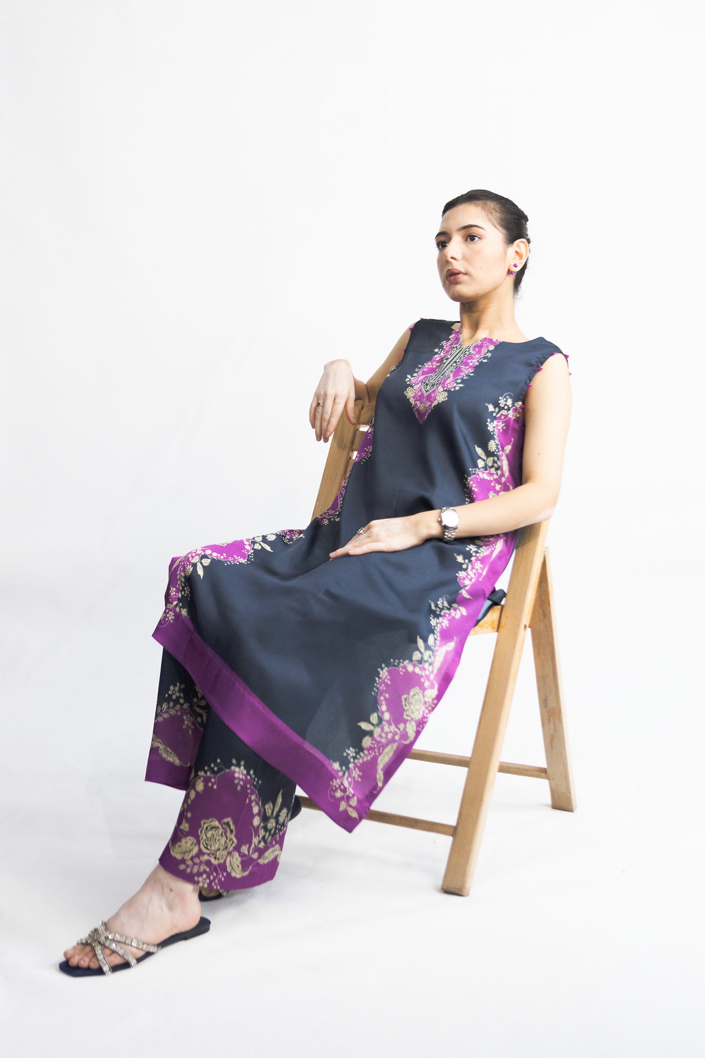 Midnight Blossom (Stitched 2-Piece)