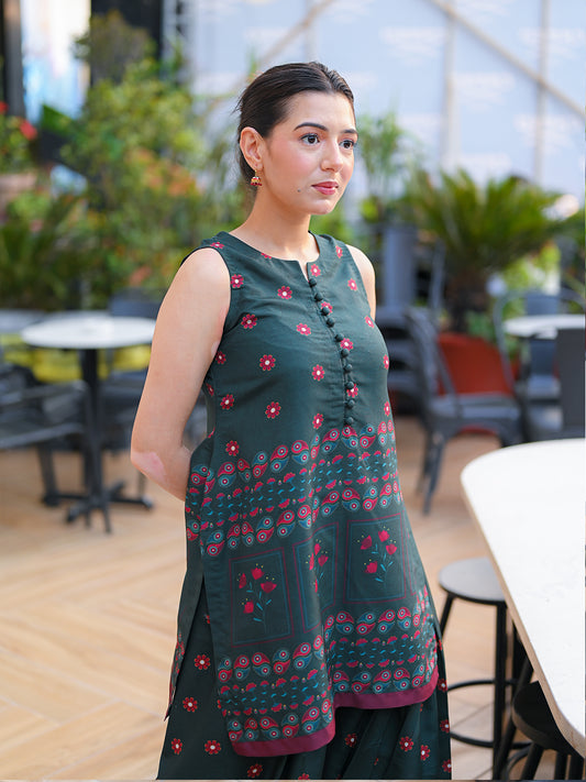 Emerald Rose (Stitched 2-Piece)