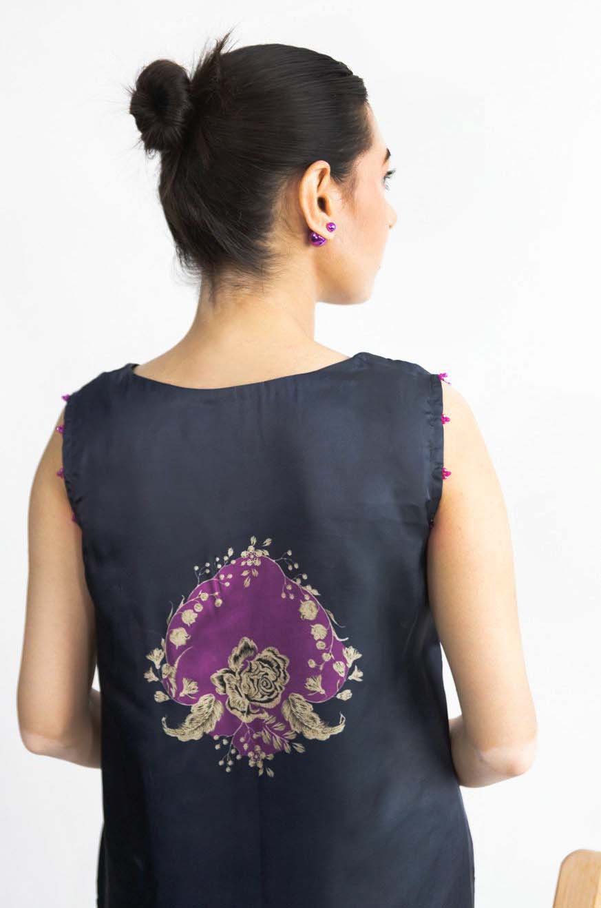 Midnight Blossom (Stitched 2-Piece)