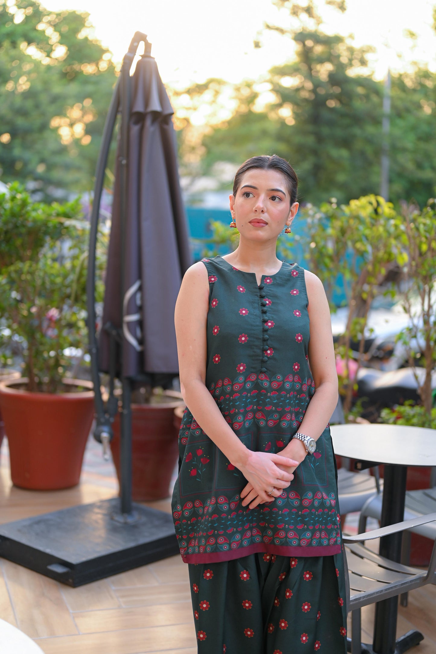 Emerald Rose (Stitched 2-Piece)