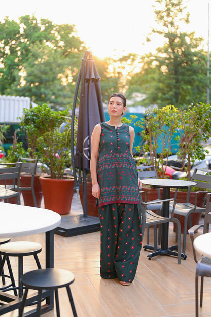 Emerald Rose (Stitched 2-Piece)